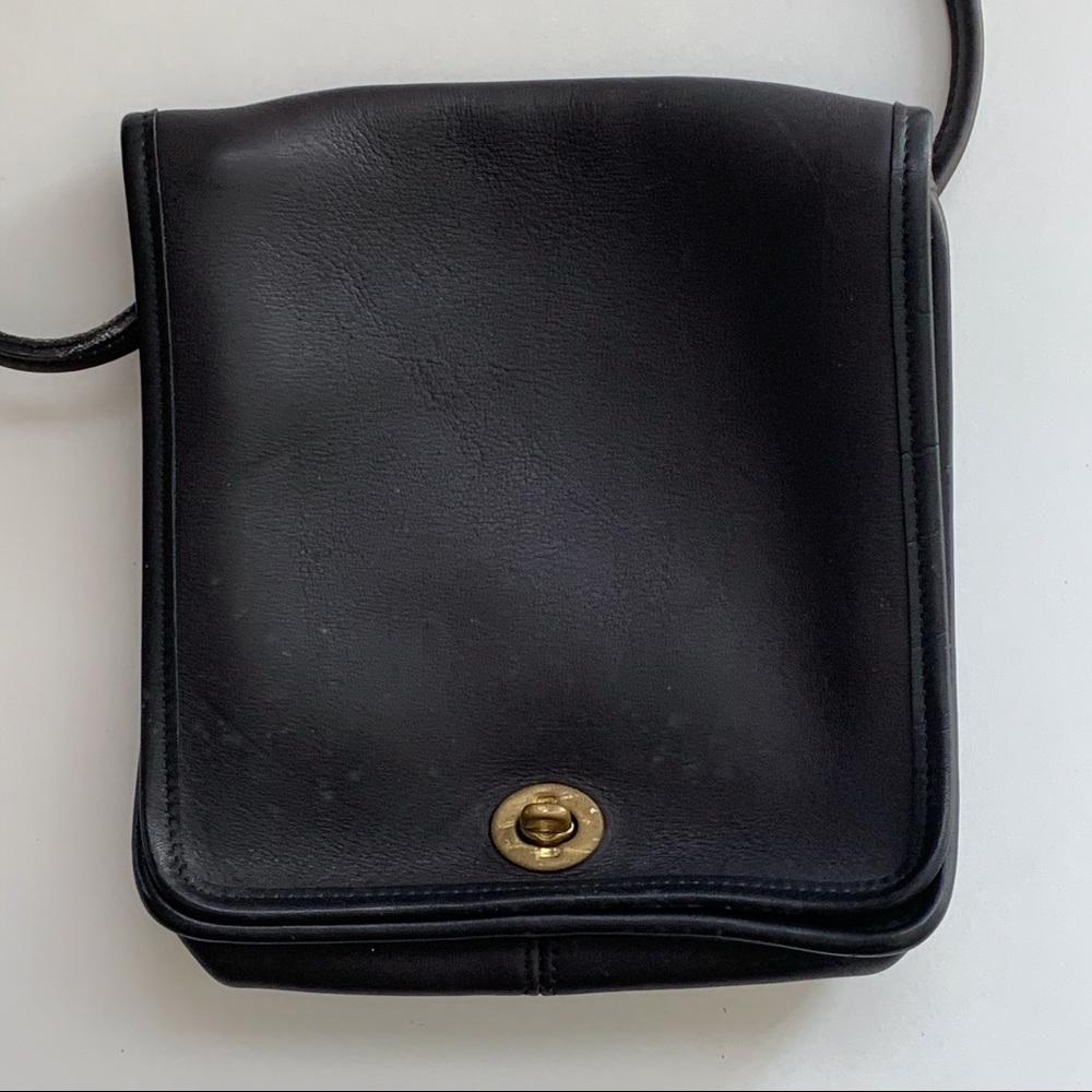 Vintage Coach Crossbody Purse, Black